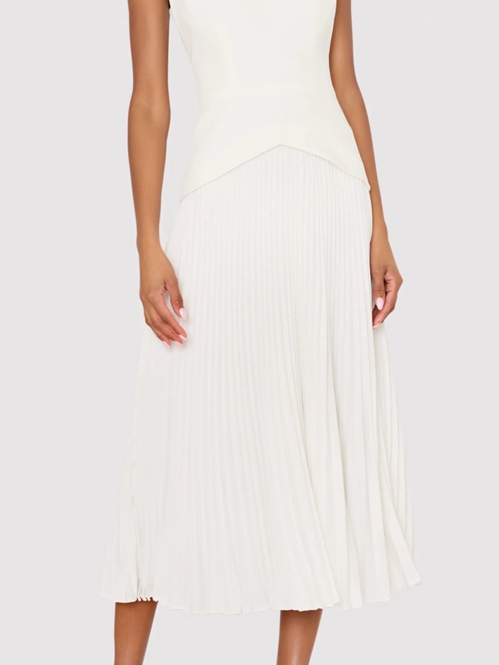 Milly Haddy Pleated Midi Dress